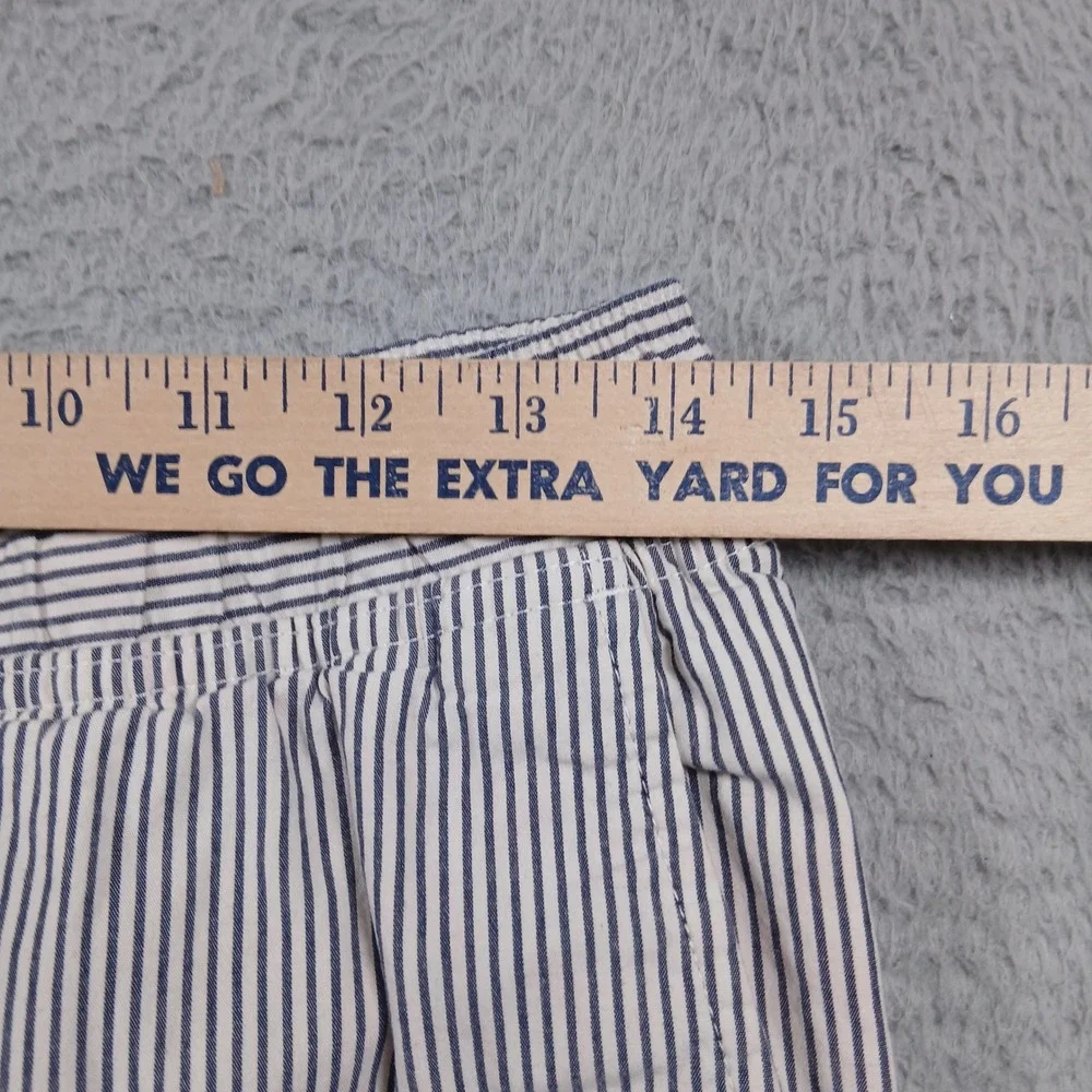 Banana Republic Deck Shorts Men's S Blue‎ White Stripe Drawstring